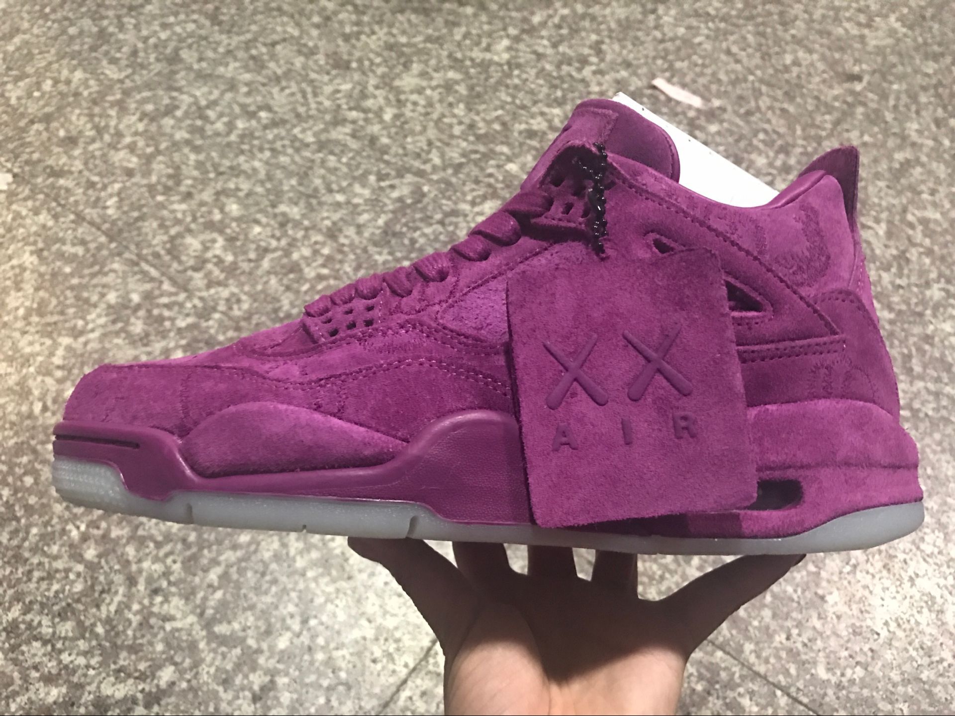 New Air Jordan 4 Retro Graffiti Purple - Click Image to Close